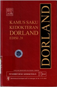 Image of Kamus Saku Kedokteran Dorland Edisi 28