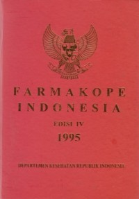 Image of Farmakope Indonesia. Edisi IV