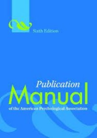 Image of Publicaltion Manual : of the American Psichological Association