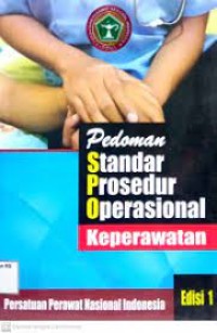 Image of Pedoman Standar Profesional Operasional Keperawatan